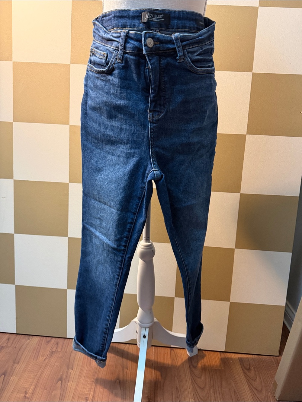 Judy Blue Dark Indigo High-Rise Slim Jeans